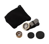 Mobile Lens Magnifier Set Capture Stunning Landscapes with Wide Angle and Unique Fisheye Effects (gold)