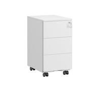 Mobile Lockable File Cabinet, Matte Black