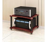 Mobile Media Storage Stand with Shelf - Easy Assembly Space-Saving Solution for Living Room Gaming Setup Home Recording Studio Entertainment Center Organizer