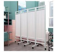 Mobile Medical Privacy Screen, 4-panel Portable Room Divider With Wheels, 6-foot High Room Divider For Hospitals, Offices, And Beauty Salons(Color-5)
