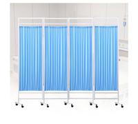 Mobile Medical Privacy Screen, 4-panel Portable Room Divider With Wheels, 6-foot High, Suitable For Hospitals, Offices, And Beauty Salons(Color-2)