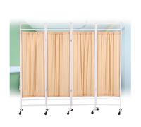 Mobile Medical Privacy Screen, 4-panel Portable Room Divider With Wheels, 6-foot High, Suitable For Hospitals, Offices, And Beauty Salons(Color-3)