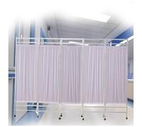 Mobile Medical Privacy Screen, 5-Panel Portable Room Divider On Wheels, 6' High For Hospitals And Clinics(Color-3)