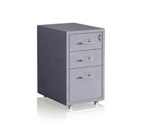 Relaxdays Lockable metal rolling unit