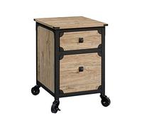 Mobile Metal File Cabinet with 2 Drawers - Full Extension Slides for Letter-Size Hanging Files, Heavy-Duty Office Storage with Lockable Wheels & Spacious Work S