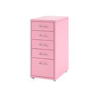 Mobile Metal Filing Cabinet on Wheels 5 Lockable Drawers for Office Storage Document Orga Rolling File Cabinet Durable and Stylish Design
