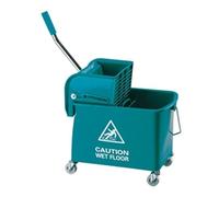Mobile Mop Bucket and Wringer 20 Litre Green