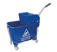 Mobile Mop Bucket/Wringer 20L BLU