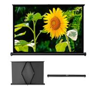 Mobile Movie Projector Screen,Retractable Floor Standing Mobile Tabletop Screen,Projection Screen Lightweight Carry For Schools Meeting (16:09 50inch)