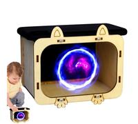 Mobile Movie Projector - Wooden Phone Display Stand, 3D Hologram Experience | Mini Theater, Smartphone Projector for Product Presentation, Stand for You