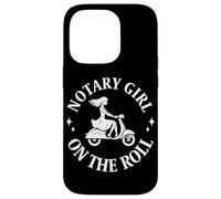 Mobile Notary Public Notary Girl on the roll Case for iPhone 14 Pro