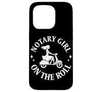 Mobile Notary Public Notary Girl on the roll Case for iPhone 15 Pro
