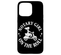 Mobile Notary Public Notary Girl on the roll Case for iPhone 15 Pro Max