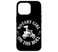 Mobile Notary Public Notary Girl on the roll Case for iPhone 16 Pro