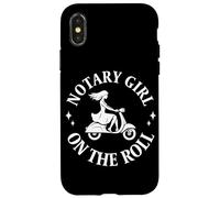 Mobile Notary Public Notary Girl on the roll Case for iPhone X/XS