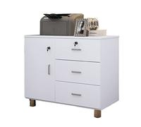 Mobile Office Storage Cabinet, Printer Stand Desk, File, Copy Machine Table, Office Shelving Unit, Workspace Storage Solutions, Compact Printer Shelf.