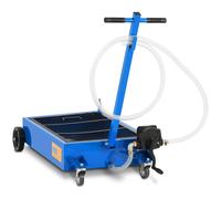 Mobile Oil Drain Pan 55 L Hand Pump - Oil Change Tools by MSW