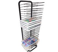 Mobile Paint Drying Rack - 15-Layer Art Drying Rack for Classroom or Studio - Durable Metal Artwork Storage Display for Student Masterpieces - Efficient & Stylish Design