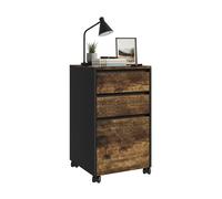 Mobile pedestal filing cabinet under-desk A4 hanging-file cabinet, 3 drawers