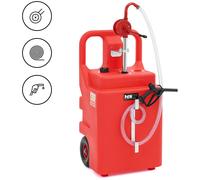 Mobile Petrol Station With tap and Wheels 120 l - Fuel Transfer Pumps by MSW Red