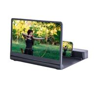 Mobile Phone Amplifier - 1200 mAh, 12 in HD Screen Amplifier With Speaker | Universal Phone Screen Magnifier For Movies, Videos, Reading,