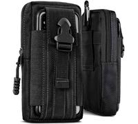 Mobile Phone Belt Pouch For Apple iPhone 14 Plus Nylon Belt Pouch Case Clip P...