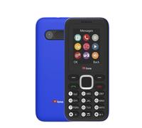 Mobile Phone Blue 2.4" Plastic Compact Dual SIM Long Battery Emergency Camer FM