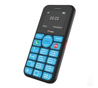 Mobile Phone Blue Plastic 11.5x1.3x5.5cm Big Button Senior SOS SimpleLoudSpeaker