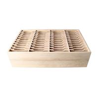 Mobile Phone Box, Home Decor Good Execution of the Desktop for the Desktop Large Capacity Durable Pine Wood for Office