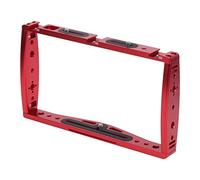 Mobile Phone Cage Bracket Metal Handheld Mobile Phone Bracket Recording Live Cage Metal Frame Film Making Phone Clamp (Red)