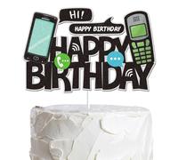 Mobile Phone Cake Topper Retro Cellphone Wired Telephone Birthday Decoration Old Telephone Theme Party Party Supplies