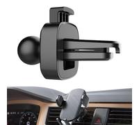 Mobile Phone Car Holder - ABS Universal Fit 17mm Ball Joint, Strong Clip Mount, Stable Grip Support | Adjustable Dashboard Bracket Cell Stand for SUV Truck RV Handsfree Driving Use