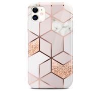 ONEFLOW Sense Case, Compatible with Apple iPhone 11 Pro Max, Marble Effect Case, Camera and Screen Protector, Glitter Silicone Phone Case, Devotion