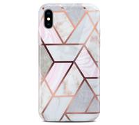 Mobile phone case for Apple iPhone XS / iPhone X case marble look cover silic...