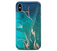 Mobile phone case for Apple iPhone XS / iPhone X case marble look cover silic...