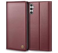 Mobile Phone Case for Samsung Galaxy A54 5g Case, Premium Leather Protective Case for Samsung A54 5g Case Wallet Card Slot Stand Function Foldable Flip Case for Galaxy A54 Case, Wine Red