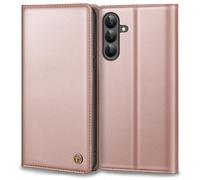 Mobile Phone Case for Samsung Galaxy S26 Case, Premium Leather Protective Case for Samsung S26 Case Wallet Card Slot Stand Function Flip Case for Samsung Galaxy S26 Foldable Pink
