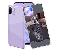 Mobile Phone Case for Ulefone Note 6 (6.1 Inches), KJF Transparent Silicone Protective Case TPU Bumper Anti-Scratch Protective Cover for Ulefone Note 6 - Cat and Tiger
