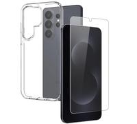 Mobile Phone Case + Protective Glass for Samsung Galaxy S26 Ultra 9H TPU Set Transparent