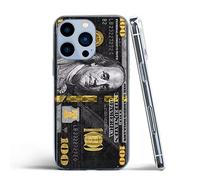 Mobile Phone Case Pure Clear Funny Compatible with iPhone 11 Pro (5.8) Money Bill One Hundred Dollar TPU Silicone Soft Protective Case
