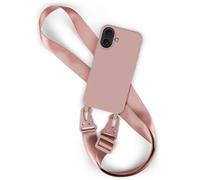 Mobile phone case with strap for iPhone 16 mobile phone chain protective cove...