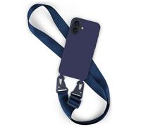 Mobile phone case with strap for iPhone 16 mobile phone chain protective cove...