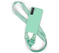 Mobile phone case with strap for Samsung Galaxy S21 mobile phone chain...