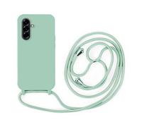 Mobile Phone Chain Compatible with Samsung Galaxy A36, Necklace Case with Strap, Mobile Phone Case for Hanging, Case with Mobile Phone Cord, Shockproof Protective Case for Hanging Cord, Mint Green