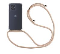 Mobile phone chain for Motorola Moto G54 smartphone necklace case mobile phone case with cord to hang around your neck for Motorola Moto G54 in beige/brown