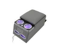 Mobile Phone Charging Handrail Box FOR TOYOTA For Highlander For RAV-4 For COROLLA For YARiS L For CAMRY For REIZ For LAND For CRUISE Rear(Gray)