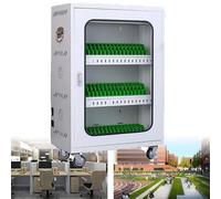 Mobile Phone Charging Station, 6-Port USB Storage Locker with Wheels & Combination Lock for Schools, Churches, Airports - Convenient Cell Phone Charging Solution