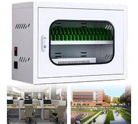 Mobile Phone Charging Station, 6-Port USB Storage Locker with Wheels & Combination Lock for Schools, Churches, Airports - Convenient Cell Phone Charging Solution