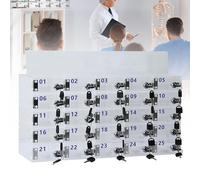 Mobile Phone Charging Station & Locker - Secure Cellphone Storage Cabinet Desk & Wall Ideal for Office Home Events & Workspaces - Convenient Charger Solution
