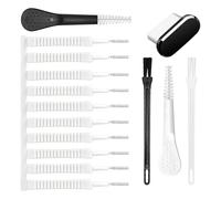 Mobile Phone Cleaning Kit - Compact Construction PP Nylon 15x Port Cleaning Brushes, USB C Mobile Audio Jack Cleaner, Portable Multifunctional Tool Set,